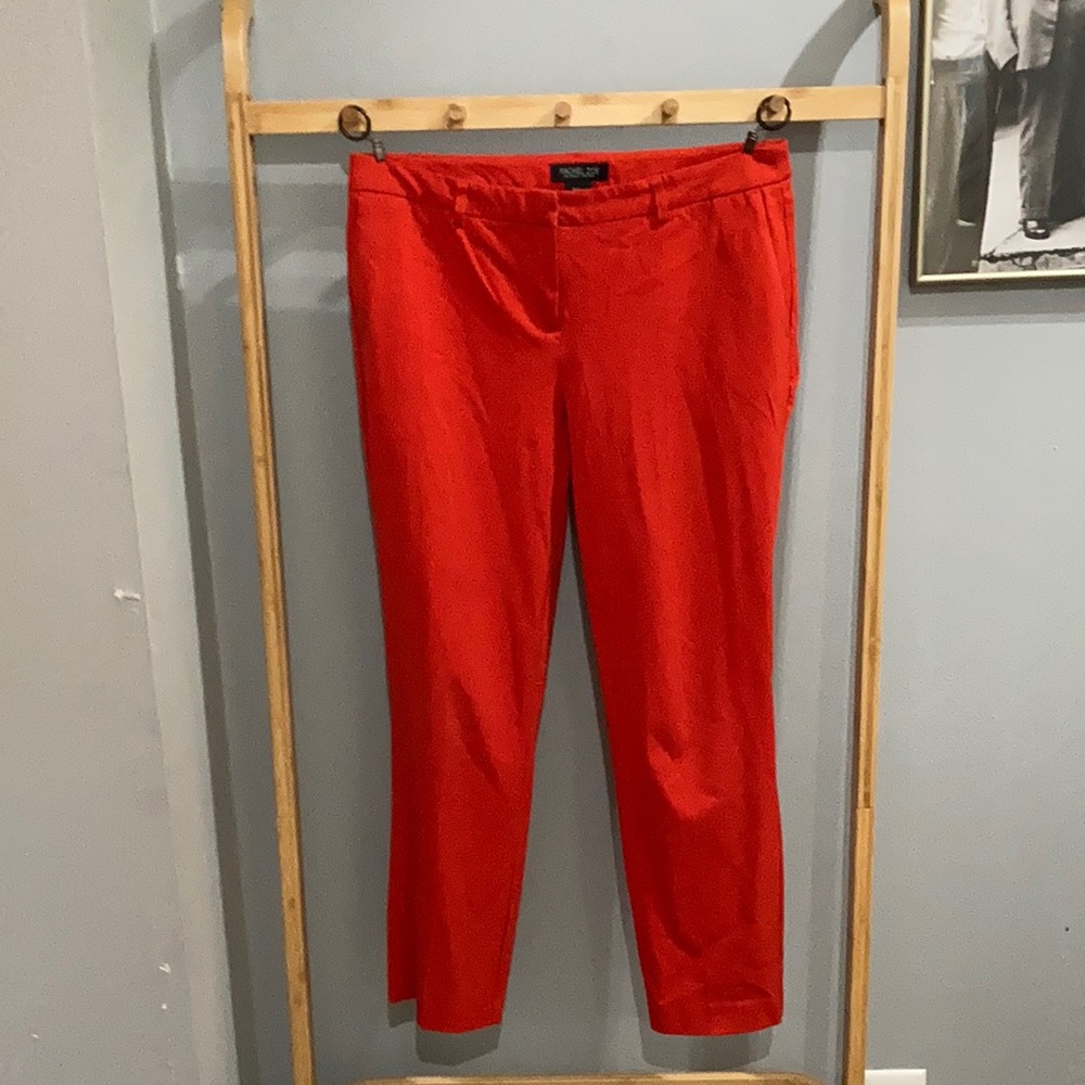 Red Rachel Zoe cigarette pant